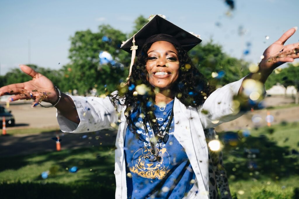 Women Cherish Graduation Milestone